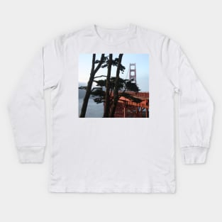 Golden Gate Bridge from the Oceanside Walk. 2011 Kids Long Sleeve T-Shirt